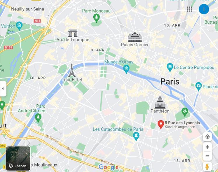 Petite Maison Avec Cour Dans Les Beaux Quartiers-Vous Faites Le Menage- Very Good Prices For T-H-E Location But You Have To Clea-N Th-E Flat Lejlighed Paris Eksteriør billede